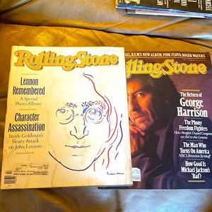 Lennon and Harrison Rolling Stone cover issues